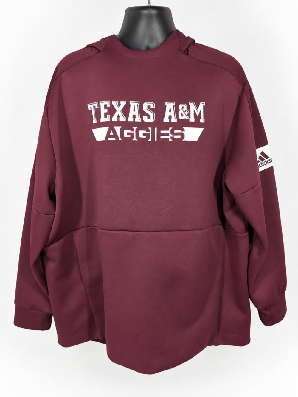 adidas Texas A&M Aggies 3XL Maroon Hooded Pullover Sweatshirt
